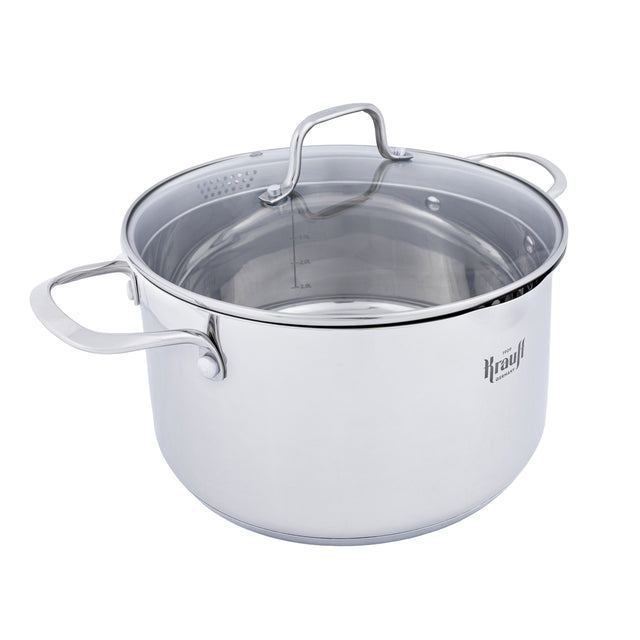 Кастрюля «Кухонный патруль» со стеклянной крышкой, 5,8 л Prime Chef