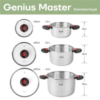 Набір посуду Genius Master 6 предметів