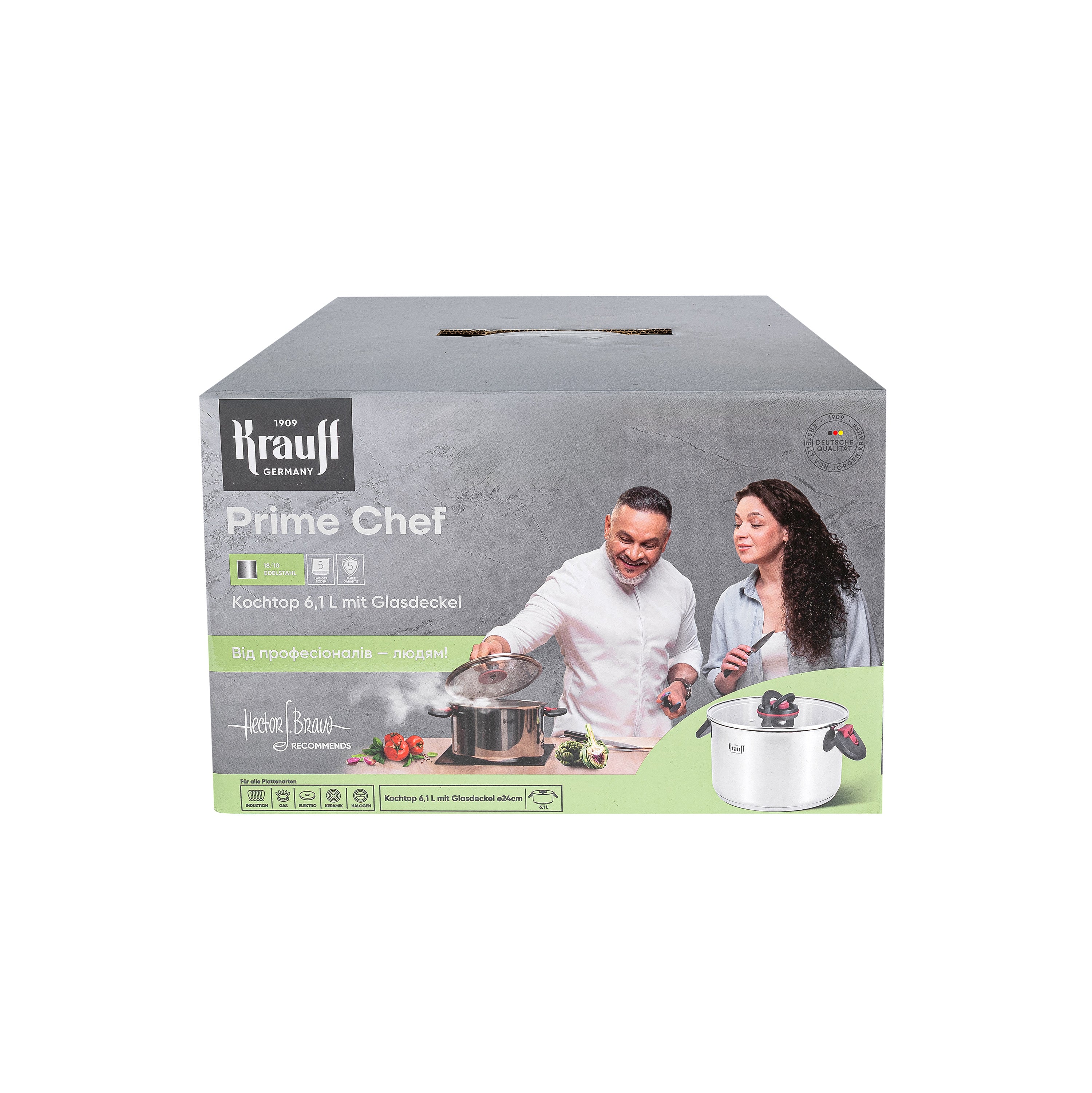 Каструля Prime Chef зі складаними ручками 6,1 л