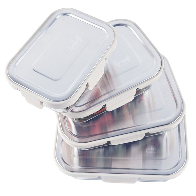 Контейнер для хранения продуктов с металлической крышкой, 1,04 л