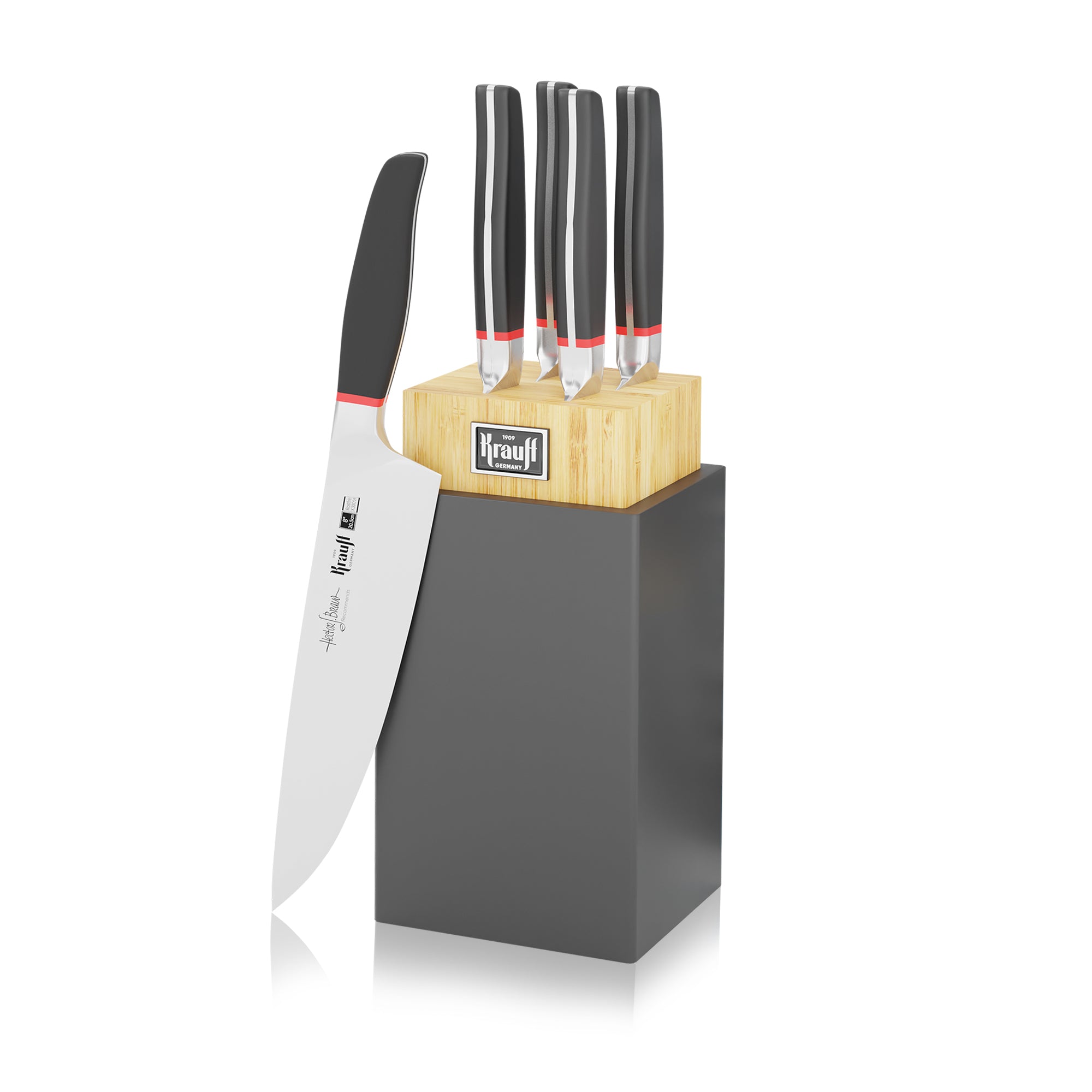 Set of knives with Smart Сhef stand