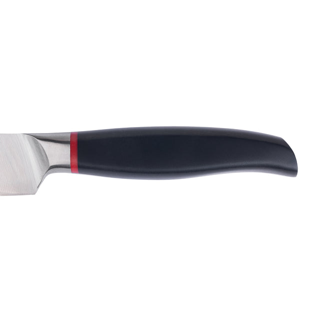 A set of knives with a Smart Shef stand