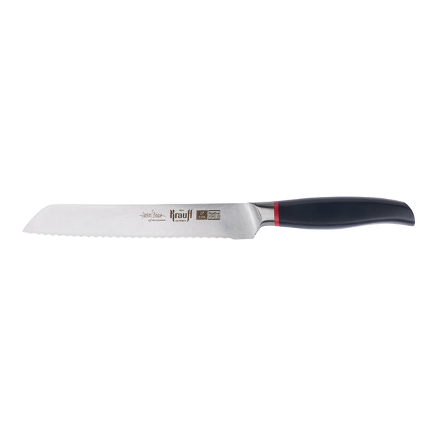A set of knives with a Smart Shef stand