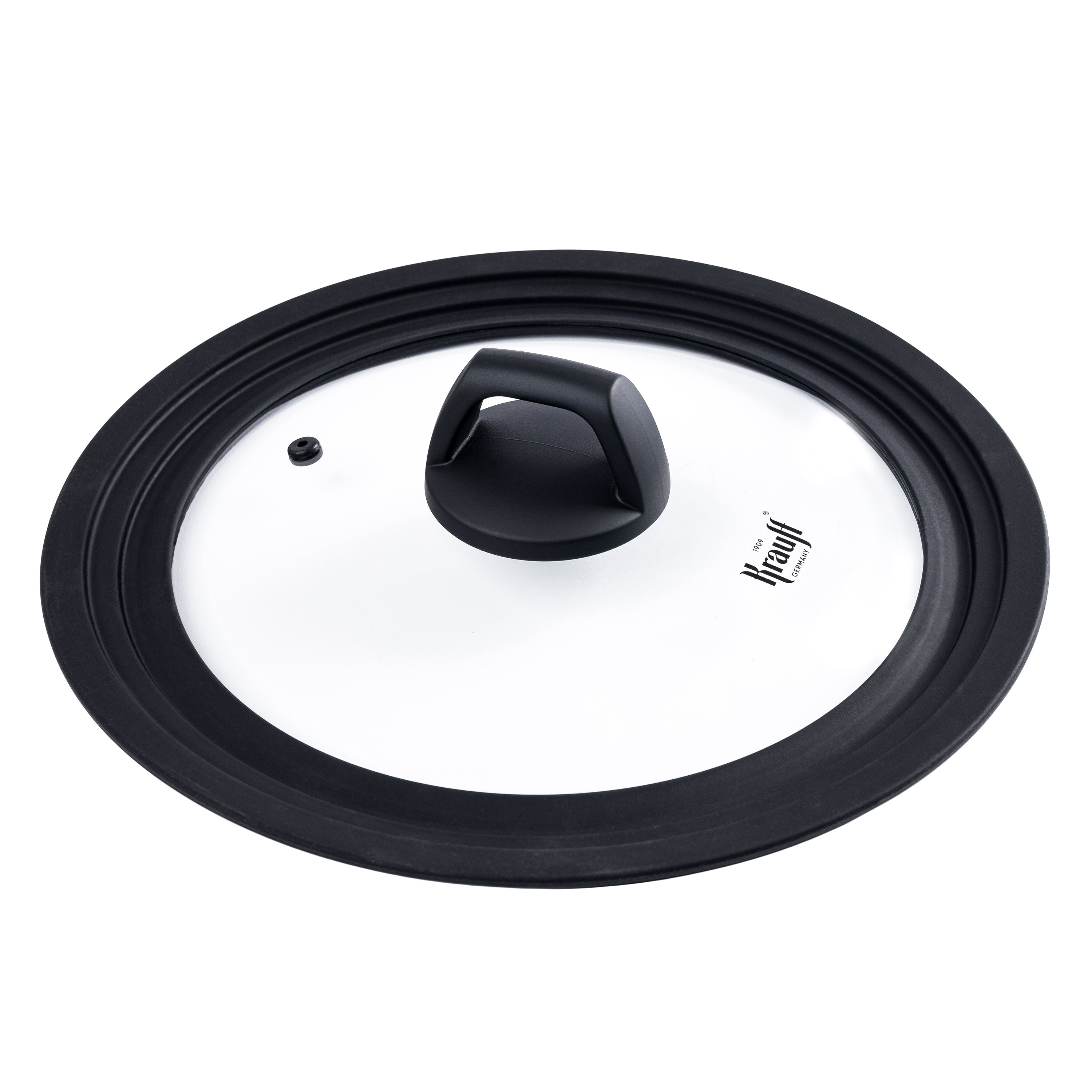 Скляна універсальна кришка з силіконовим обідком 24-28 см Prime Chef