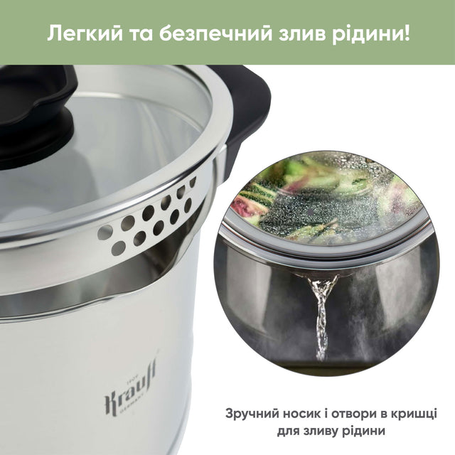 Каструля 2,0л з кришкою Elegance - Krauff