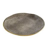 Тарелка обеденная фарфоровая Krauff Grey Ferns из коллекции Лизы Глинской 27 см
